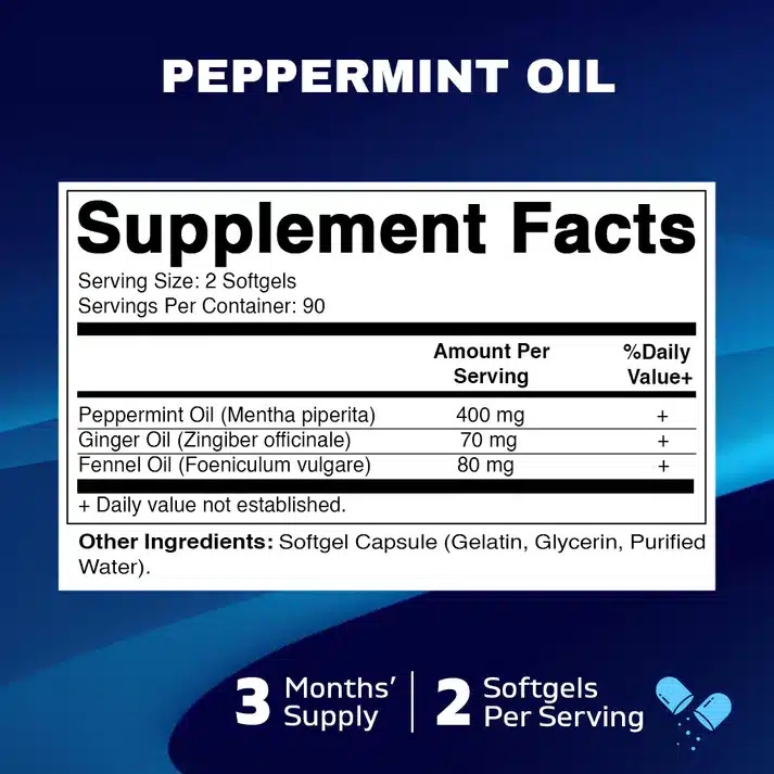 Peppermint Oil Softgels (180 count) - Image 2