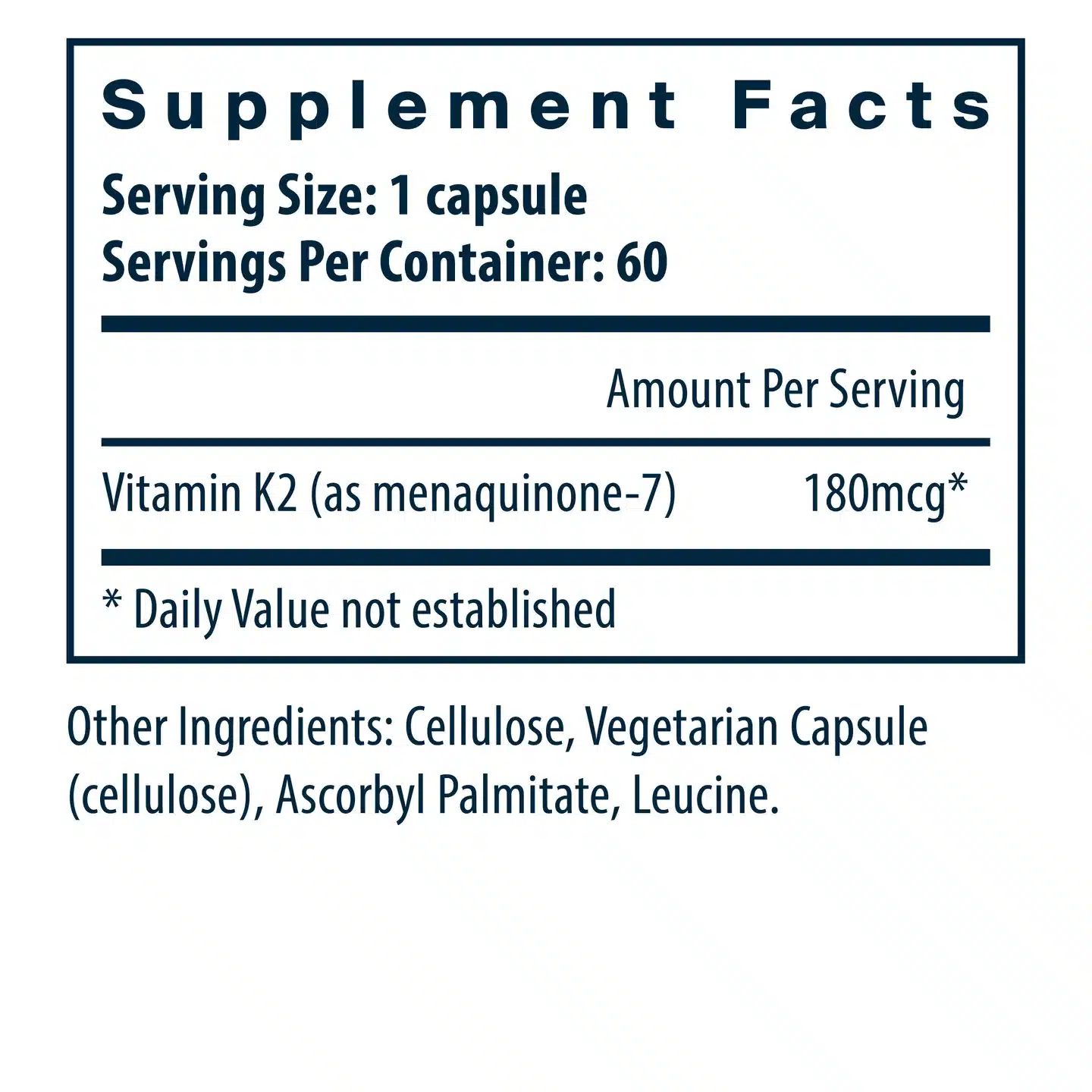 Vital Nutrients Vitamin K2-7 - Image 2