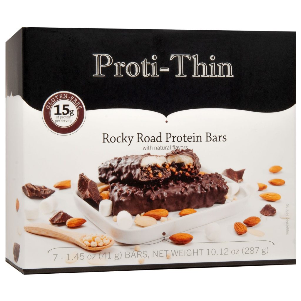 High protein, low sugar, portion-controlled: new bariatric-friendly snacks including Proti bars, Robard Tasty Bites, and Fitzels protein pretzels.